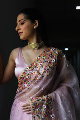 Velora Pink Stretchable Blouse